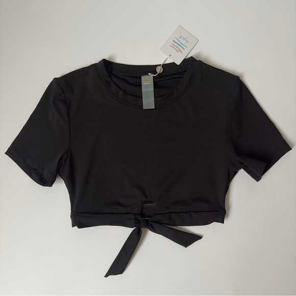 Tropik Short Sleeve Rashguard Black - Picture 3 of 6